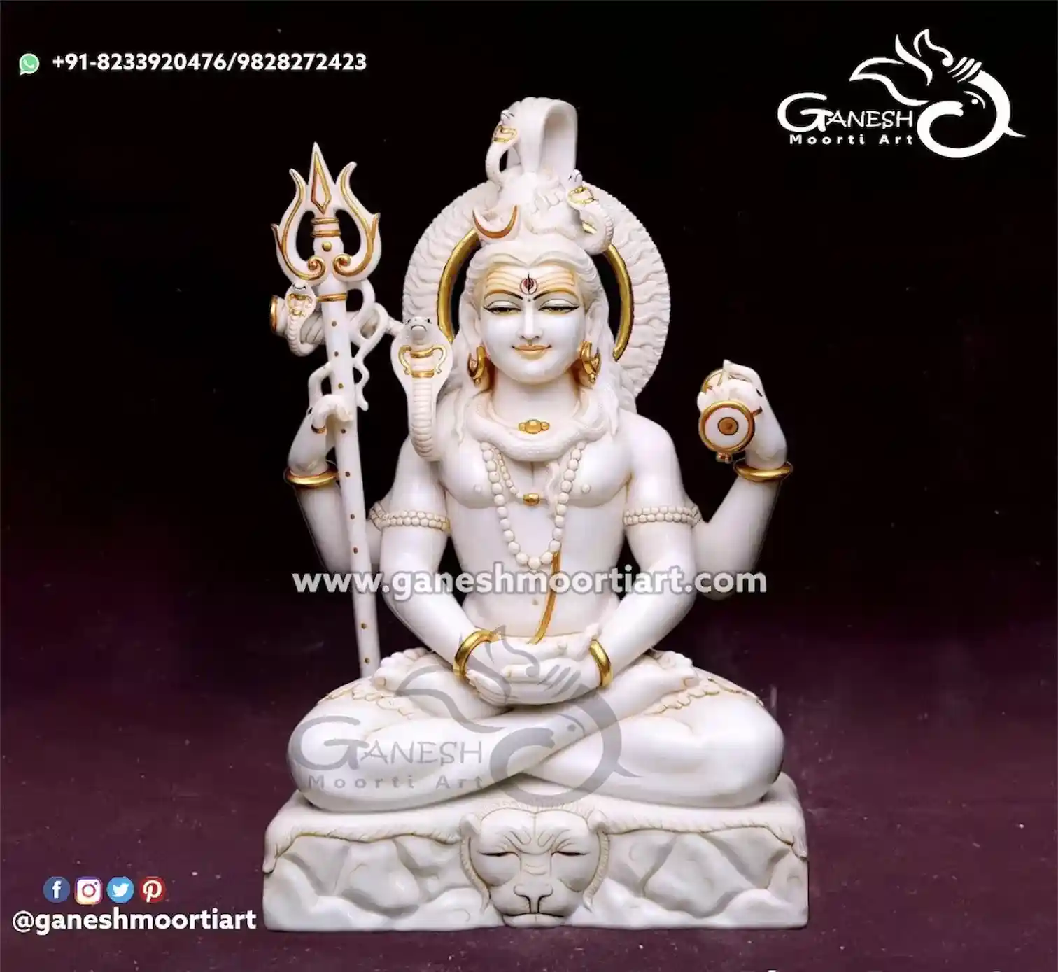 Buy Lord Shiva Marble Statue For Sale