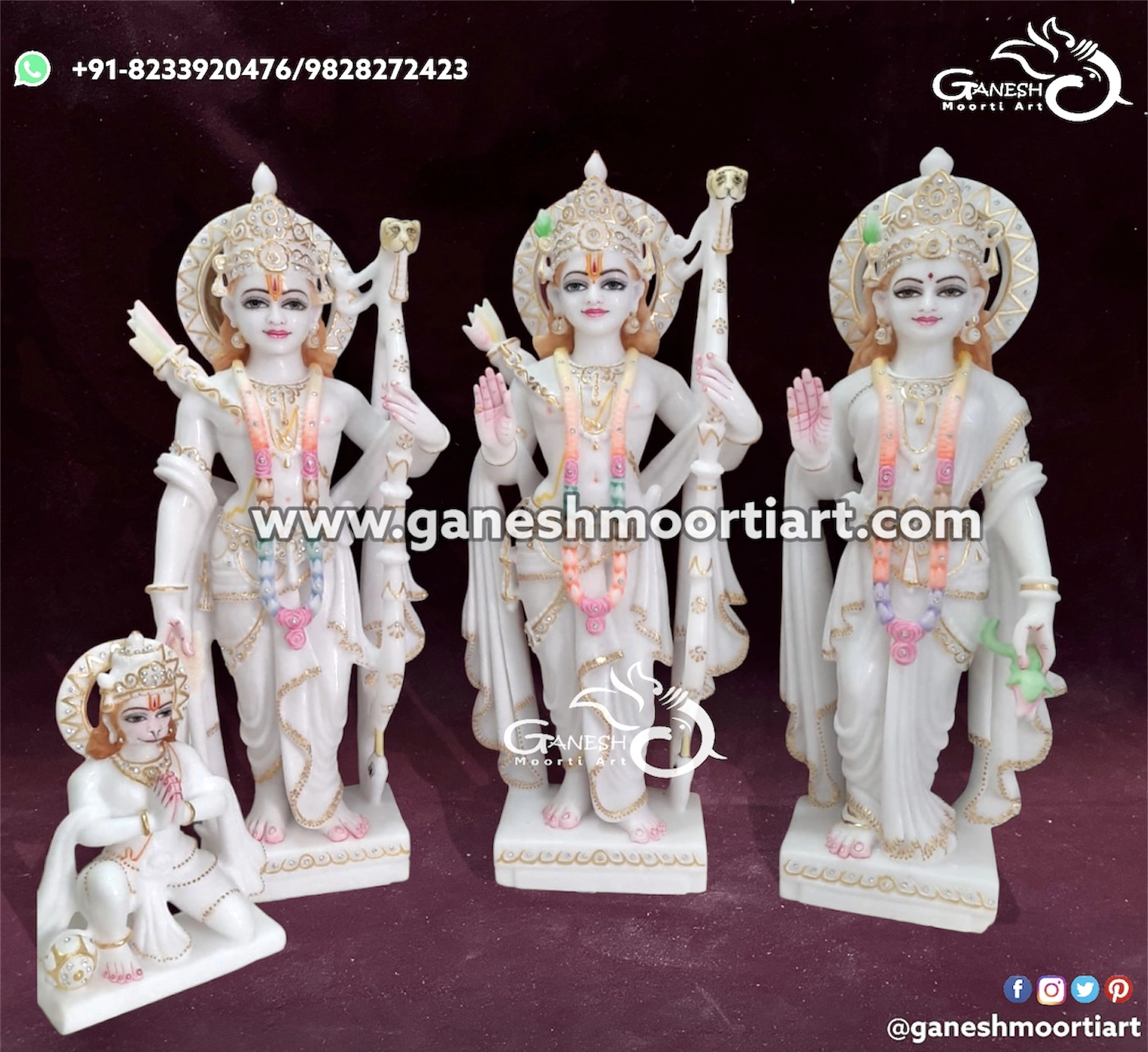 Buy Marble Ram Darbar Moorti