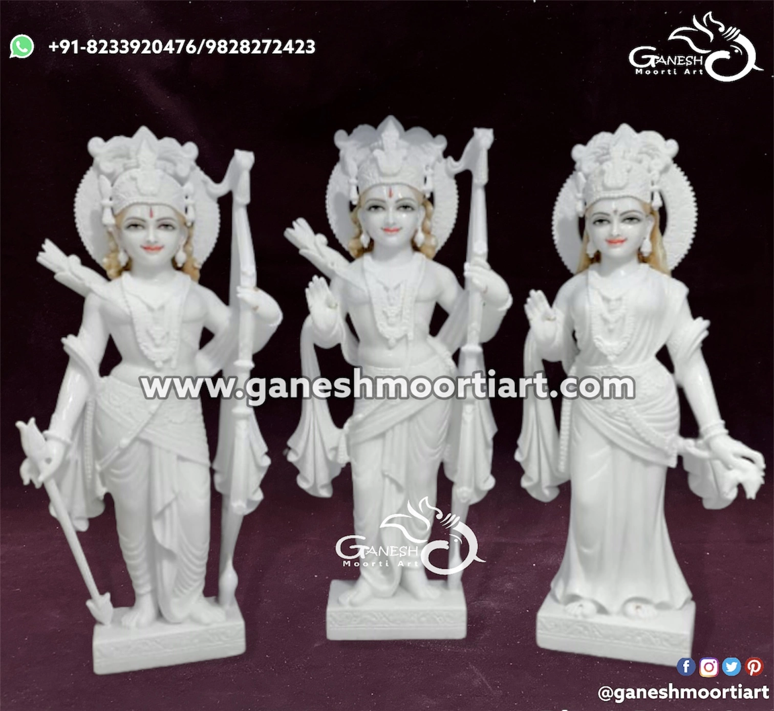 Marble Ram Darbar Murti