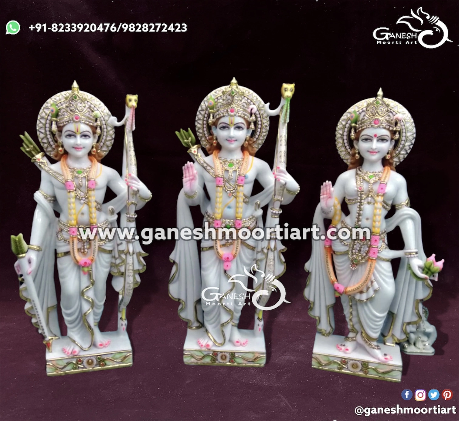 Marble Ram Parivar Murti online 