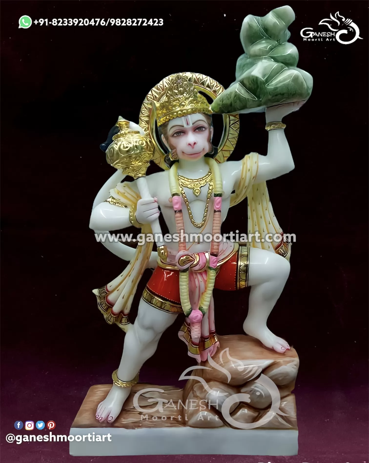 Buy Hanuman Marble Statue