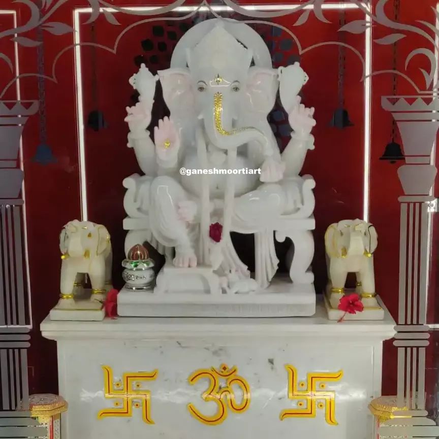 Buy Ganesh Marble Idol online 