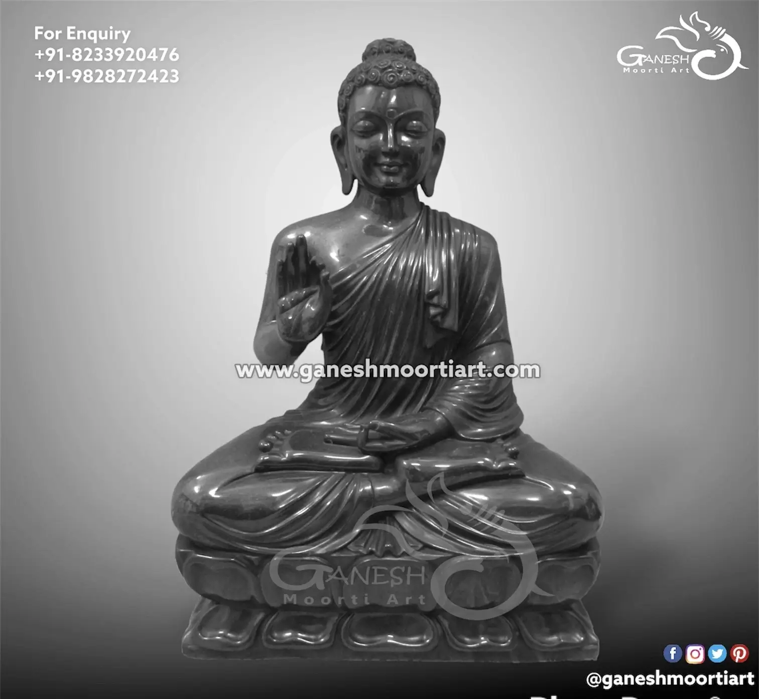 Buy Black Buddha Statue for Home