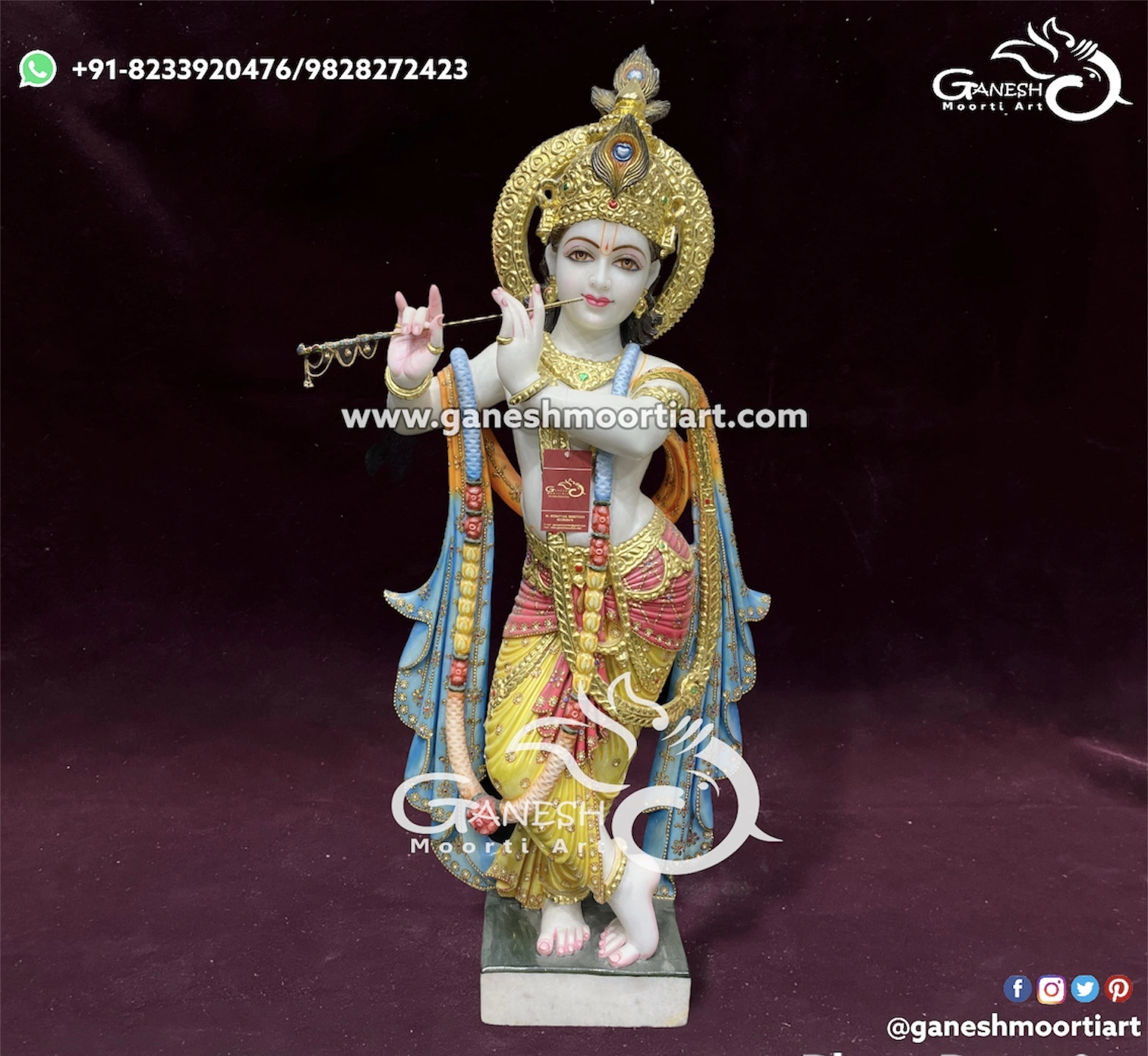 Buy Colorful Krishna Murti 