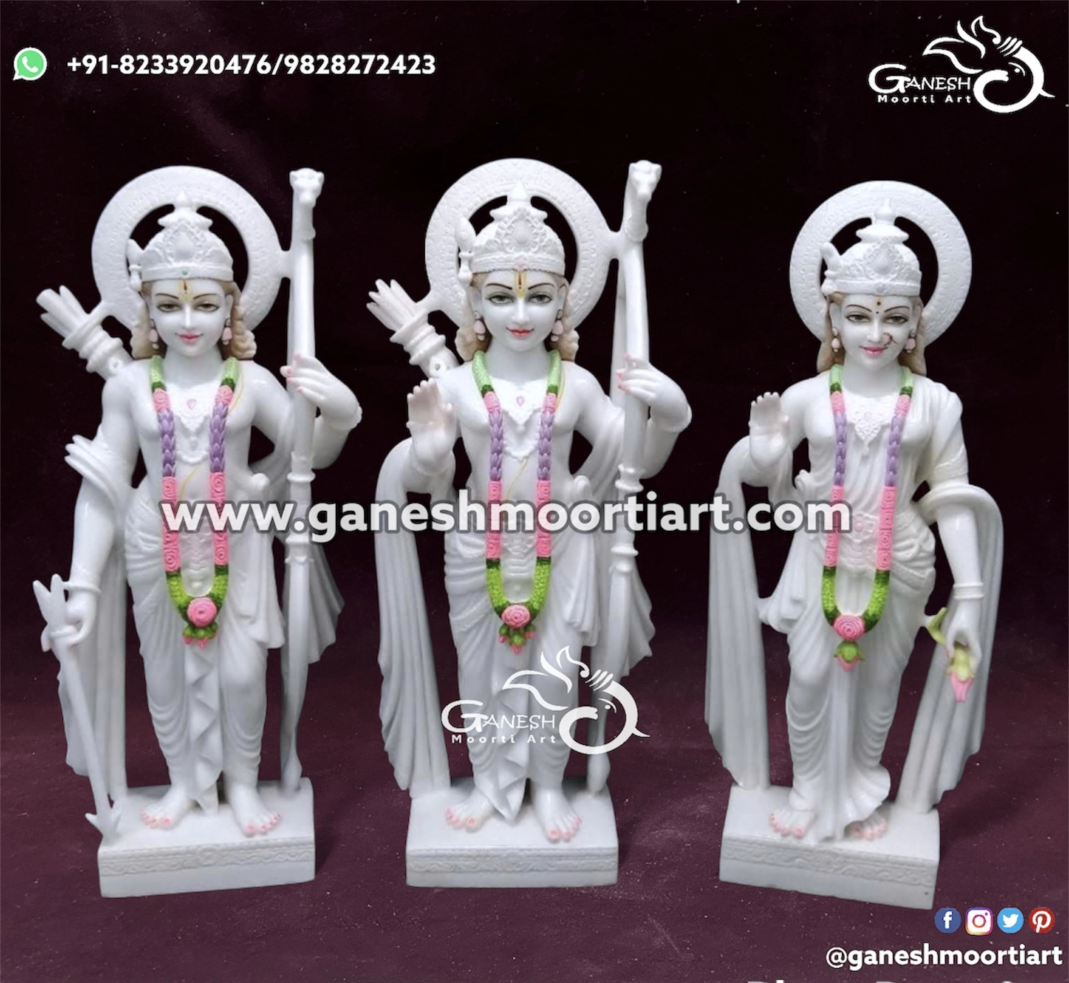 Marble Ram Darbar Sculpture