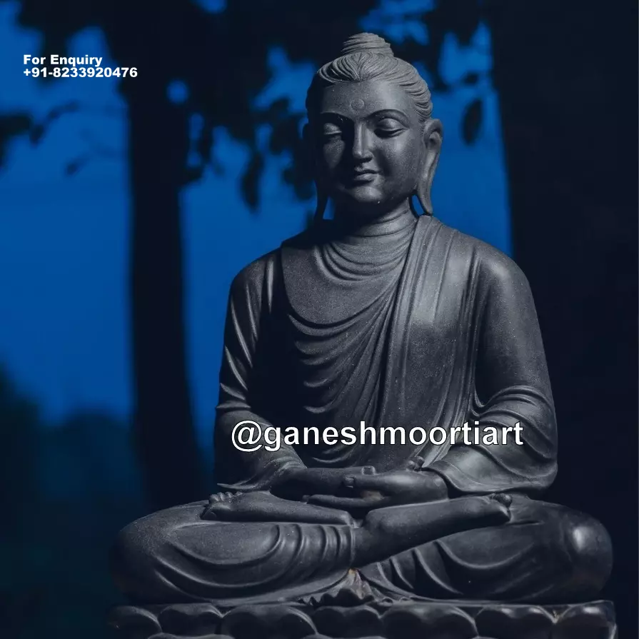 Buy Buddha Statue Black 