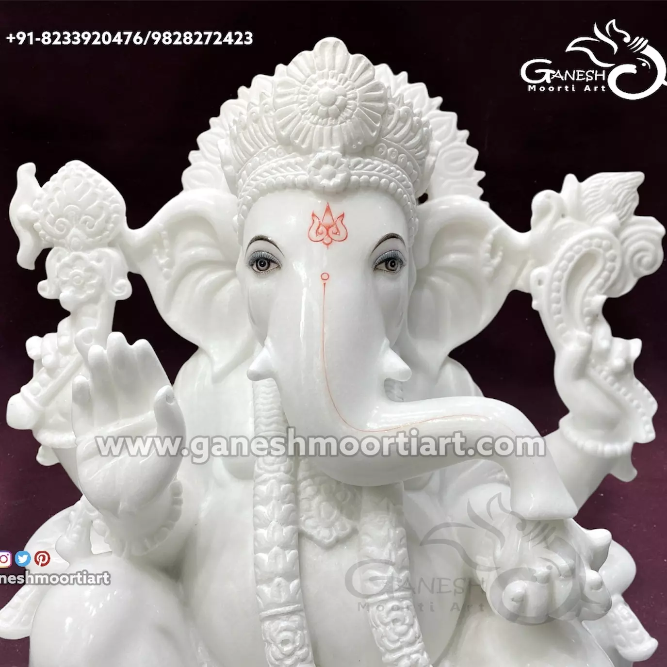 Buy Ganesh Marble Statue