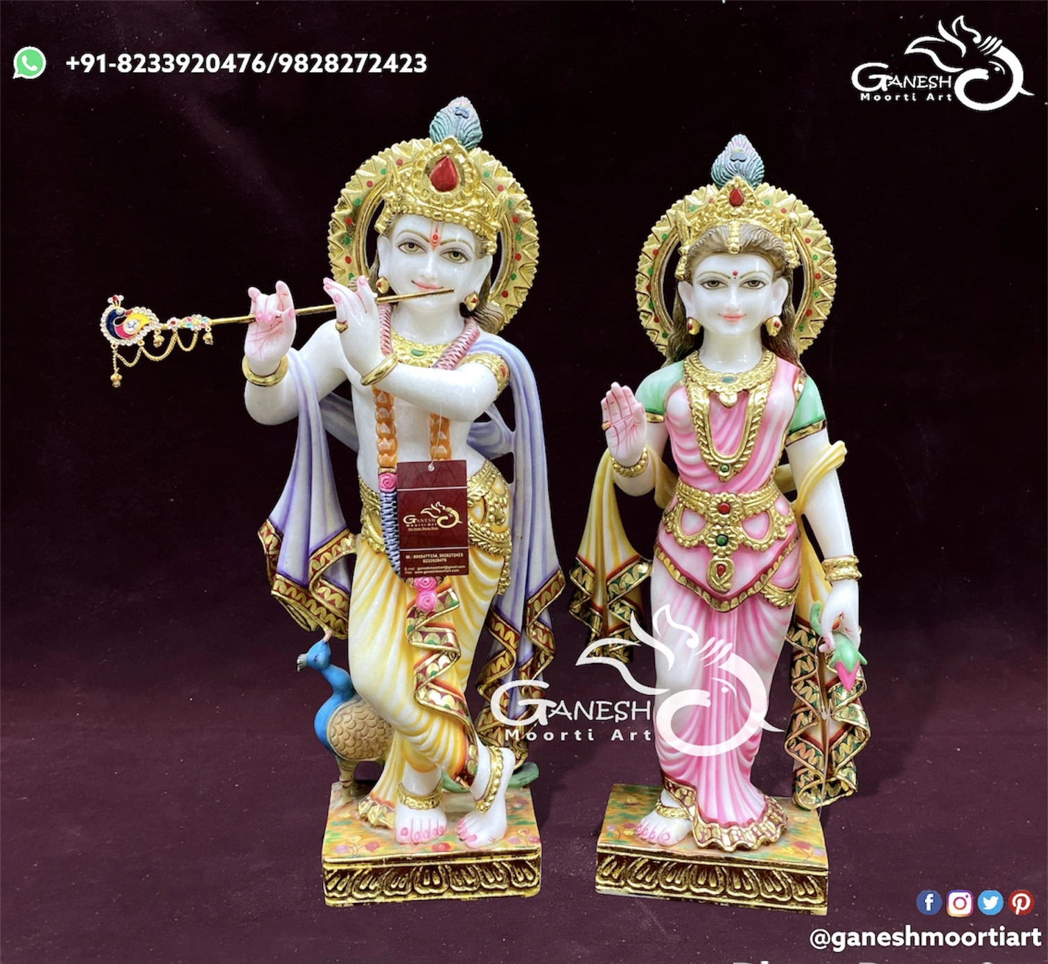 Buy Radha Krishna Idol At Home