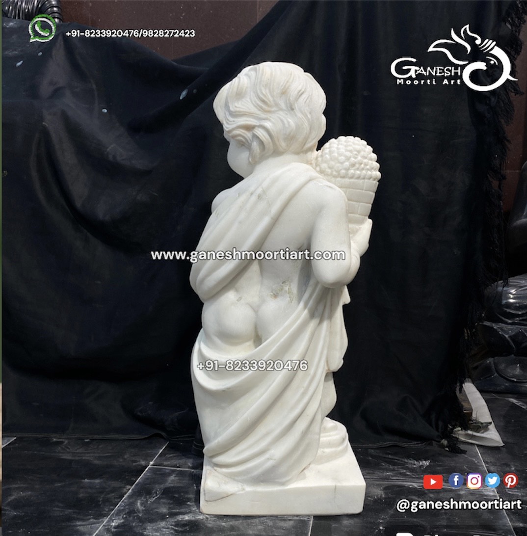 Boys Statue for Home Decor in Marble 