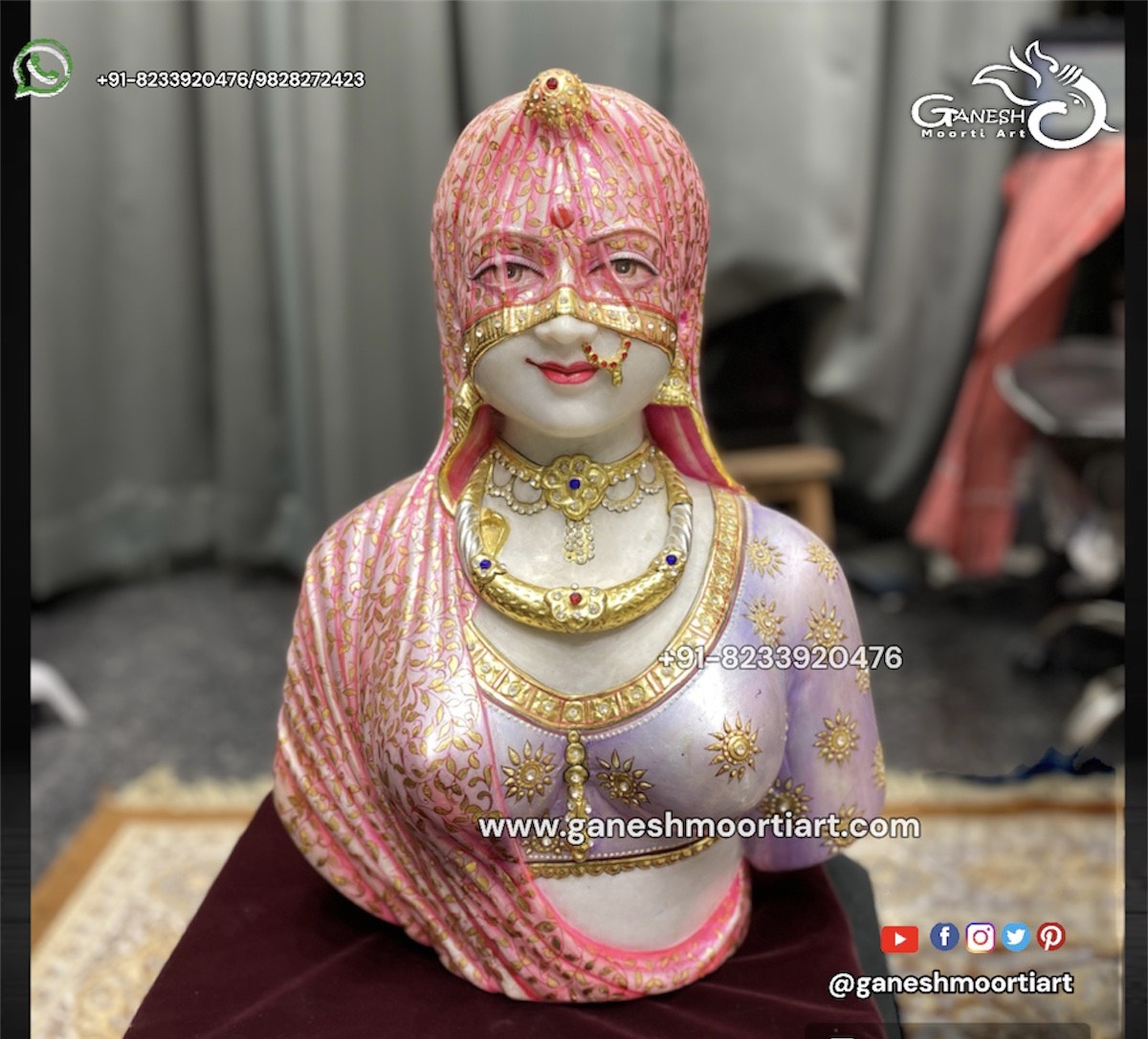 Indian Lady Bani Thani Statue