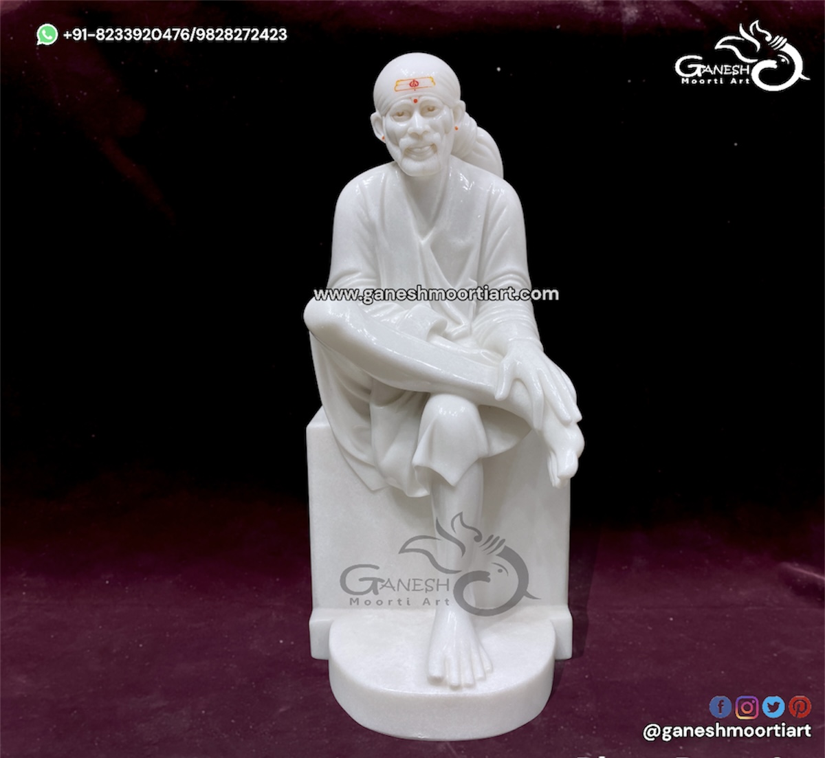 5 Feet Sai baba Sculpture