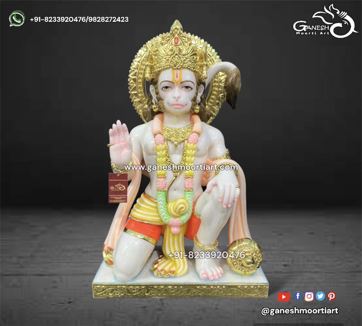 Hanuman murti for Home Temple