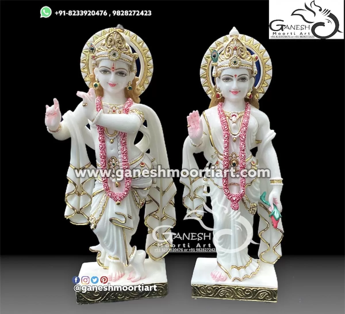 Buy Radha Krishna Idol At Home