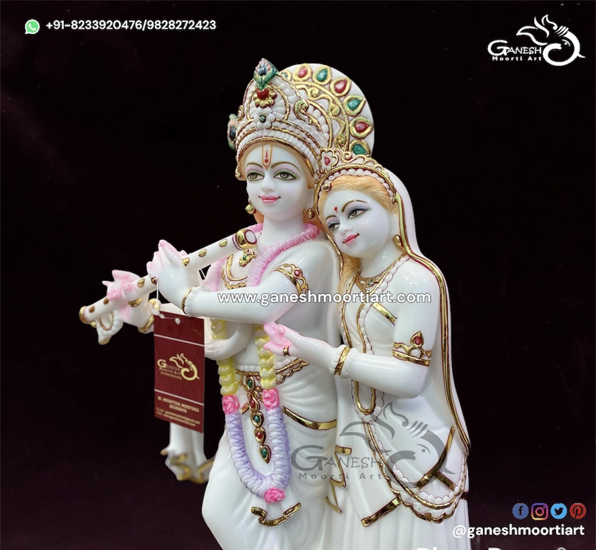 Buy Hindu Deities Radha Krishna Idols online 
