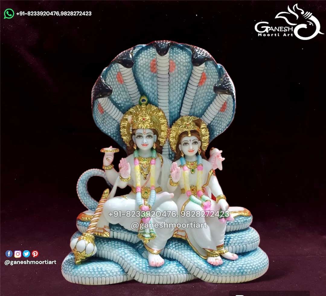 Vishnu Lakshmi Marble Statue Supplier