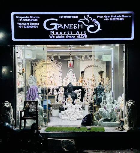 Ganesh Moorti Art - Marble Craftsmanship